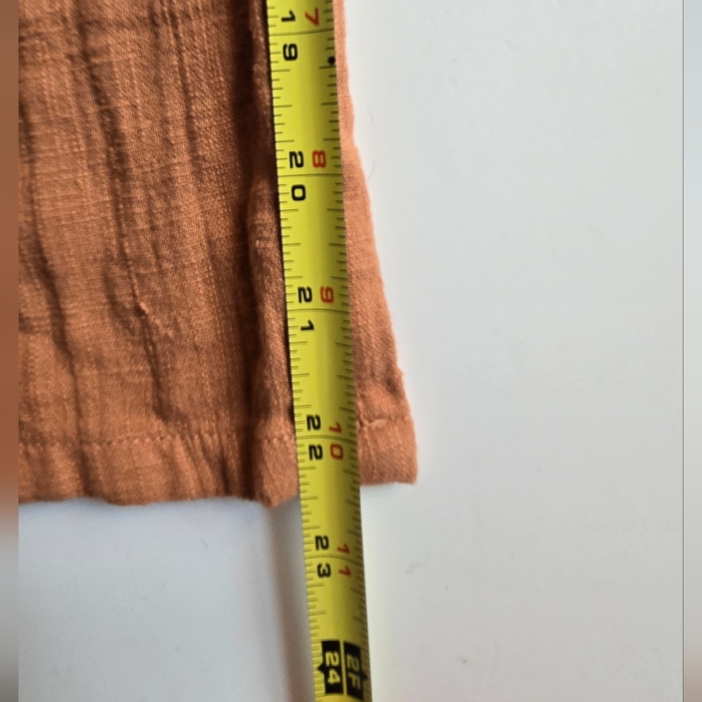 NWT Billabong Daydream Coral  Rust Tan Jumpsuit Button Front Tab Overall M - Picture 16 of 16